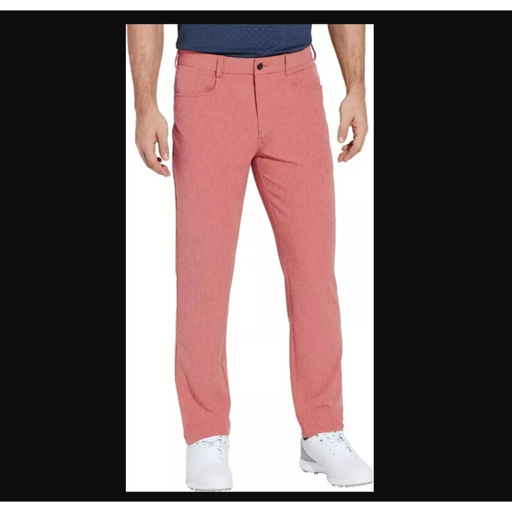 Walter Hagen NEW NWT Mens 38x32 Maroon Red Golf Slim Fit Pants Novelty 5 Pocket